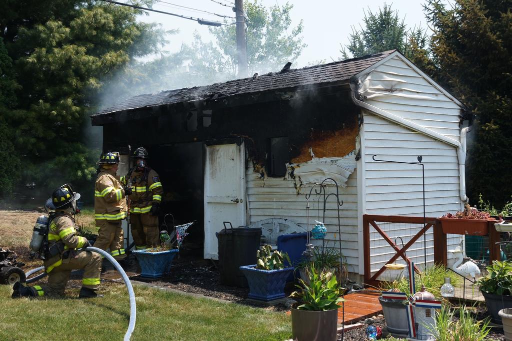 ETFD Crews Quickly Extinguish Shed Fire - Exeter Township Fire Department